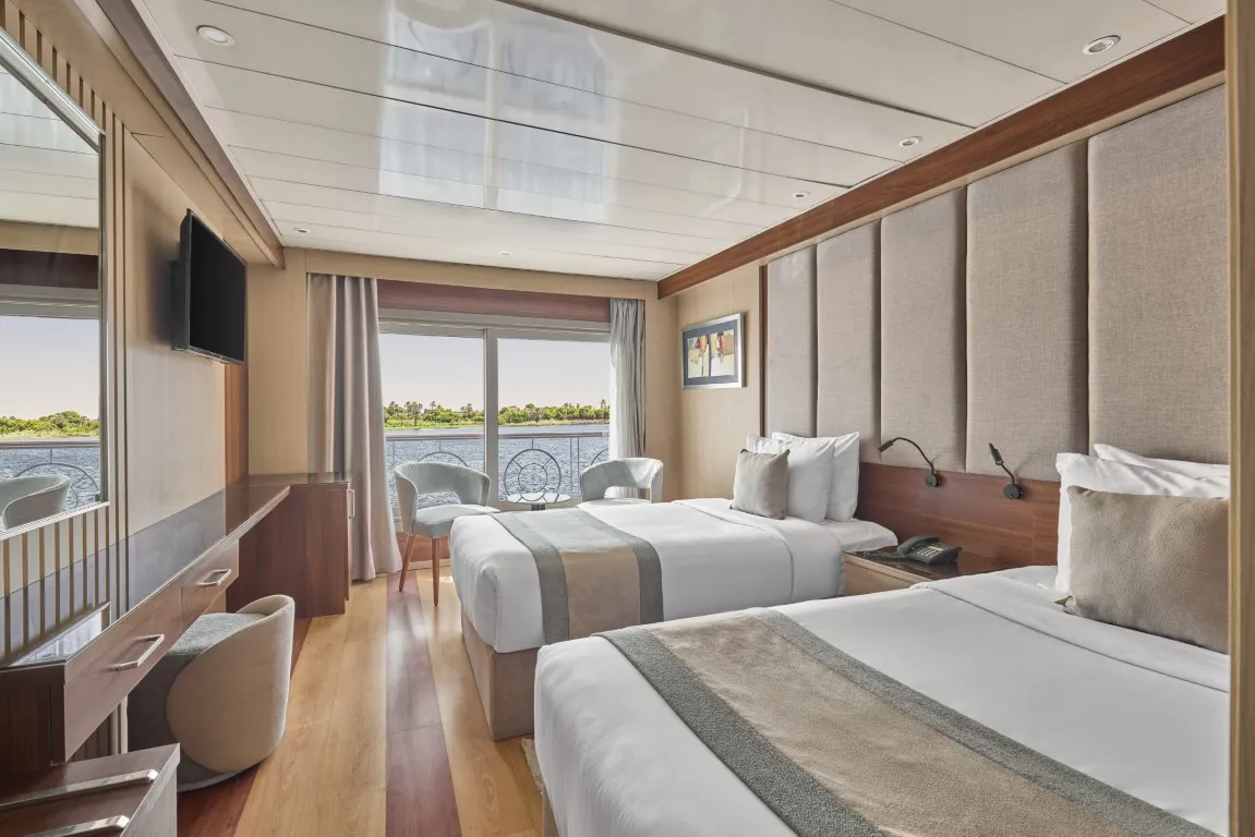 Cabin aboard the Blue Shadow IV Nile Cruise Nile cruise